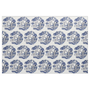 Tela Diseño clásico azul brillante