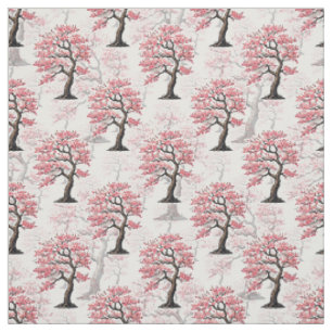 Tela Diseño de árbol de cerezo rosa Sakura
