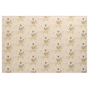 Tela Diseño de bailarinas de paletas de ballet