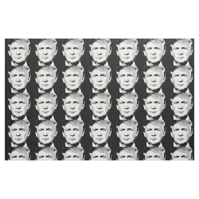 TELA DISEÑO DE BLOQUE DE DONALD TRUMP ("Cuarto gordo" (fat quarter))