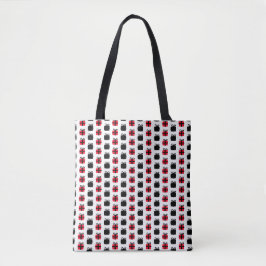 Tela diseño de caja de regalo bolso de mano de compras