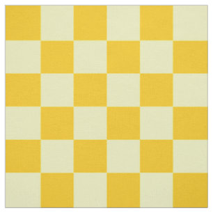 Tela Diseño de cuadros amarillos claros y oscuros
