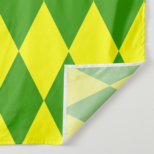Tela Diseño de cuadros de arlequín verde amarillo (Subido por el creador)