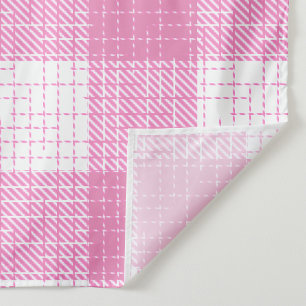 Tela Diseño de cuadros de cuadros en negrita rosa y bla