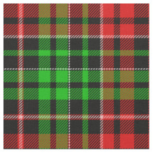 Tela Diseño de cuadros escoceses rojos y verdes sobre f
