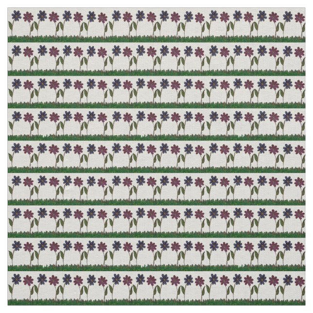 Tela Diseño de flores de bebé simples (Retal)