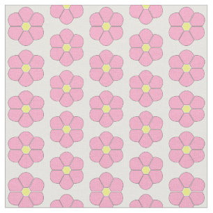 Tela Diseño de flores rosas