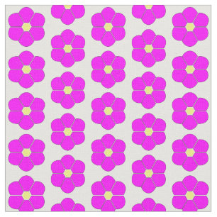 Tela Diseño de flores rosas de Cerise