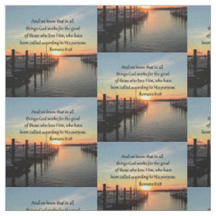 TELA DISEÑO DE FOTOGRAFÍAS ROMANS 8:28 SUNSET