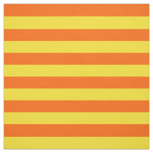 Tela Diseño de franjas naranja y amarillas