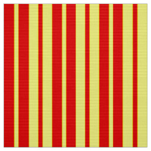Tela Diseño de franjas rojas y amarillas