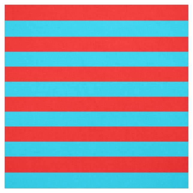Tela Diseño de franjas rojas y azules (Retal)