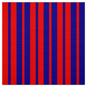 Tela Diseño de franjas rojas y azules