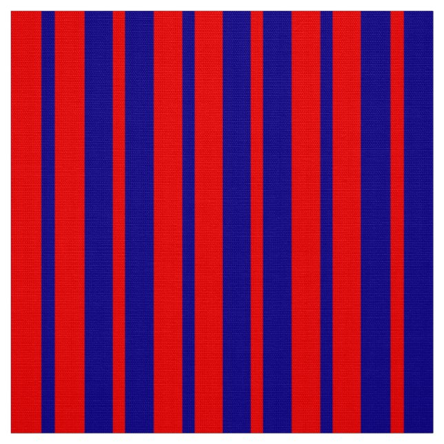 Tela Diseño de franjas rojas y azules (Retal)