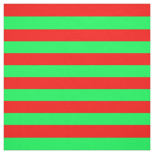 Tela Diseño de franjas rojas y verdes (Retal)