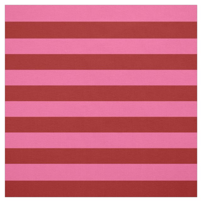 Tela Diseño de franjas rosadas rojas maroon (Retal)