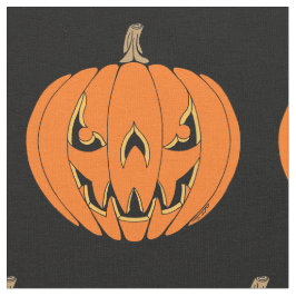 Tela Diseño de Halloween de Jack-o'-Lantern espeluznant