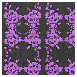 Tela Diseño de impresión fino tejido púrpura y negro