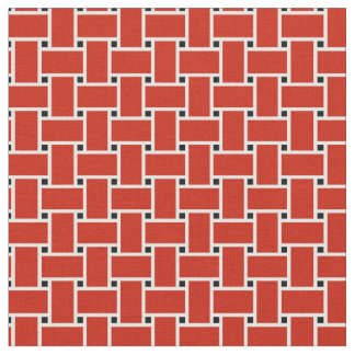 Tela Diseño de la cesta de tejido rojo brillante