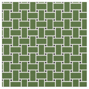Tela Diseño de la cesta de tejido verde forestal