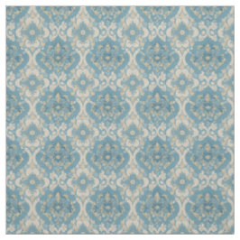 Tela Diseño de la era victoriana azul y amarillo