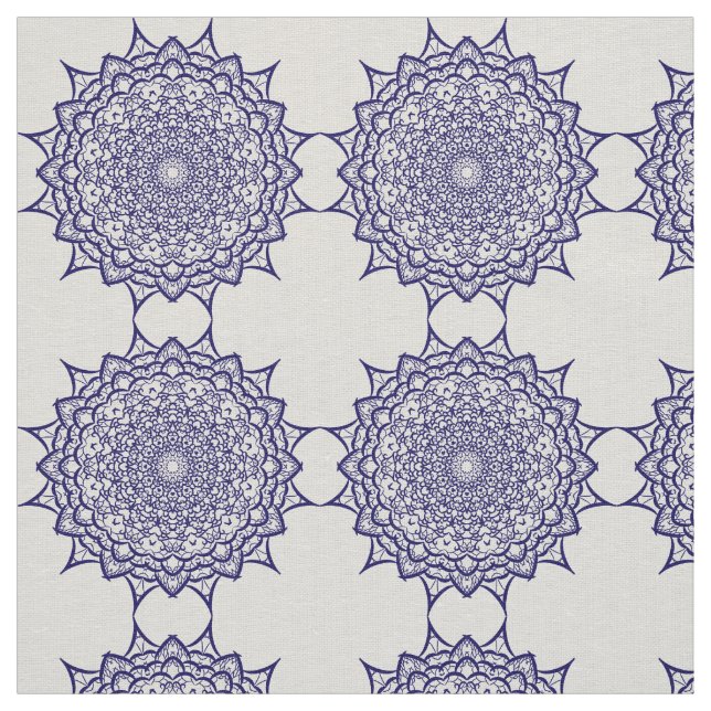Tela Diseño de manala azul (Retal)