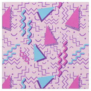 Tela Diseño de Memphis Pink Funky