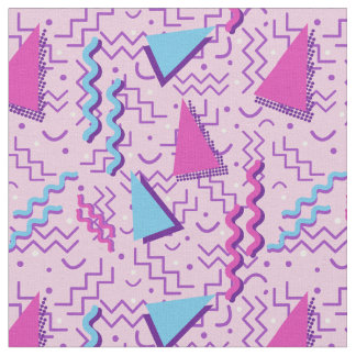 Tela Diseño de Memphis Pink Funky