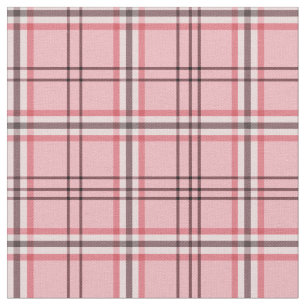 Tela Diseño de Moda de Cuadros Rosa y Gris Chic
