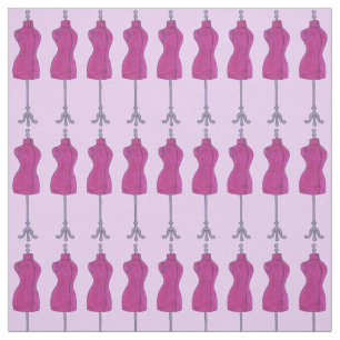 Tela Diseño de moda Mannequin con costura rosa