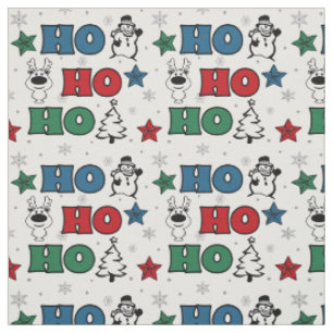 Tela Diseño de Navidades Ho-Ho-Ho