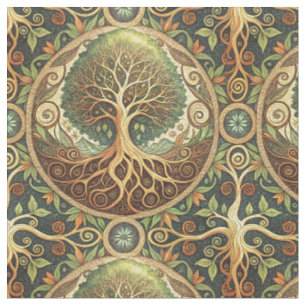 Tela Diseño de Patrón Artístico Espiritual Mandala del 