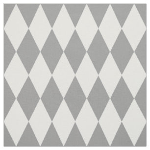 Tela Diseño de patrón de diamantes de arlequín gris bla
