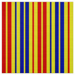 Tela Diseño de patrón de rayas rojas azules y amarillas