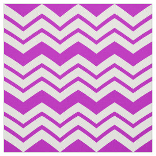 Tela Diseño de patrón en zigzag de chevron blanco púrpu