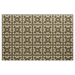 Tela Diseño de patrón geométrico dorado elegante