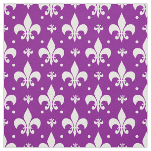 Tela Diseño de patrones de flor de fondo púrpura