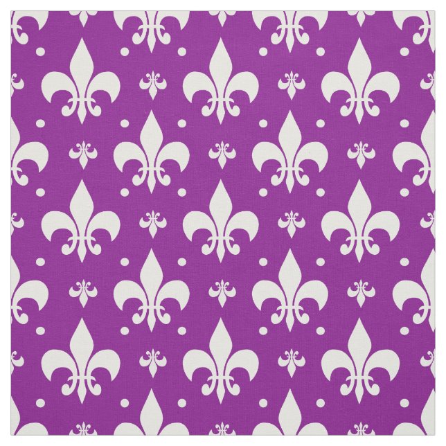 Tela Diseño de patrones de flor de fondo púrpura (Retal)