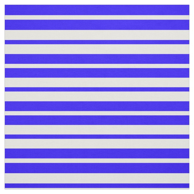 Tela Diseño de patrones de franjas blancas azules (Retal)