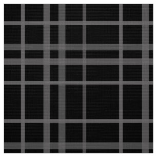 Tela Diseño De Patrones De Placas Gris Sobre Tartán Neg