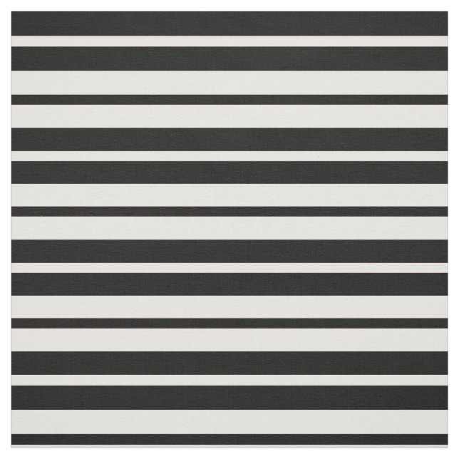 Tela Diseño de patrones de rayas blancas en negro (Retal)