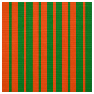 Tela Diseño de patrones de rayas de estilo verde naranj