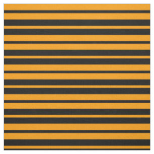 Tela Diseño de patrones de rayas negras de naranja