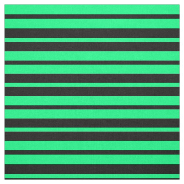 Tela Diseño de patrones de rayas negras verdes (Retal)