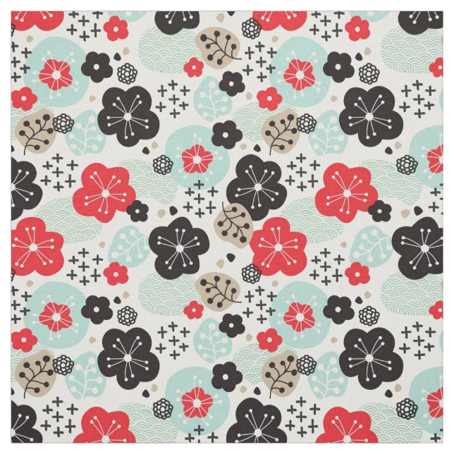 Tela Diseño de patrones japoneses (Retal)