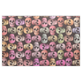 Tela Diseño de patrones verdes rosados del arte pop del