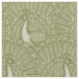 Tela diseño de pavo real