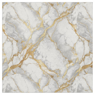 Tela Diseño de piedra de mármol blanco con veta de oro
