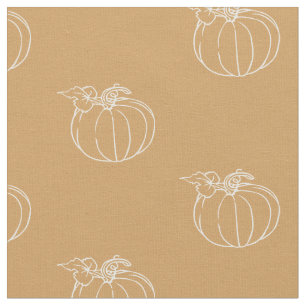 Tela Diseño de Pumpkin Vine Otoño Caída Acción de Graci
