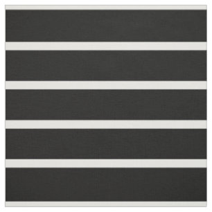 Tela Diseño de rayas blancas y negras